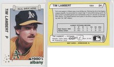 1990 Best Albany-Colonie Yankees/A's All Decade Tim Lambert #24