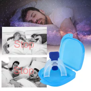 Stop Snoring Mouthpiece Sleep Apnea Guard Bruxism Anti Snore Pure Grind Aid Tray - Picture 1 of 12