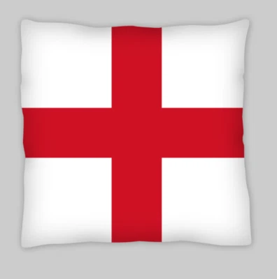 Двусторонние наволочки с английским флагом (Святой Георгий) 45 см x 45 см (18X18) - Изображение 1 из 2