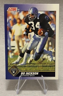 1991 Score Bo Jackson #100 (HOF) Oakland Raiders - Image 1 of 4