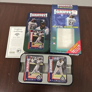 1998 Metallic Impressions Ken Griffey Jr. All-Metal Collector Cards w Box HOF - Picture 1 of 4