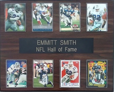 Emmitt Smith Dallas Cowboys 8-Card 12x15 Plaque Cover