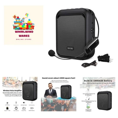 Mini Amplificador de Voz Altavoz Bluetooth Portátil con Micrófono Inalámbrico UHF... Foto 1 de 4