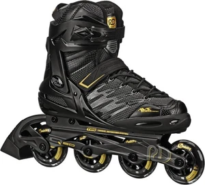 Roller Derby AERIO Q-60 Herren Inline Skates schwarz/gold Größe 11 - Bild 1 von 15