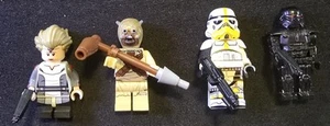 CUSTOM Star Wars Minifigure Lot x4 Tusken Raider Omega Dark & Storm Trooper Lego - Picture 1 of 20