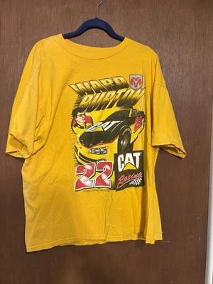Camiseta Ward Burton Vintage NASCAR Amarilla, Hombre’s XL Sin Etiquetas Foto 1 de 3