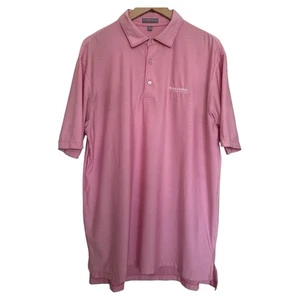 Peter Millar Summer Comfort Firestone Country Club Golf Shirt Strip Large Pink - Picture 1 of 7