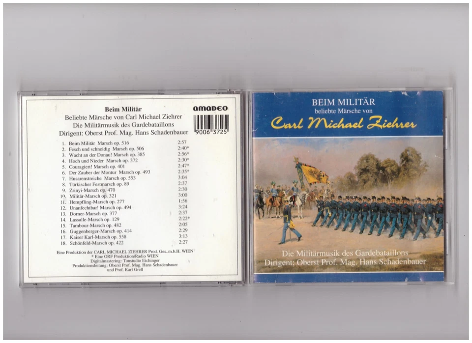 DIE MILITÄRMUSIK DES GARDEBATAILLONS Beim Militär *Carl Michael Ziehrer* - Image 1 of 1