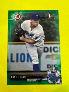 69650 2017 Bowman Draft Green #BD59 Daniel Tillo ROYALS RC 87/99 - Picture 1 of 2
