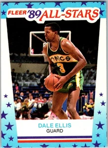 1989-90 Fleer - All-Stars Stickers Dale Ellis #8 - Picture 1 of 2