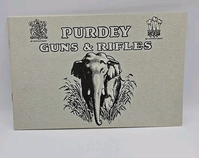 Catálogo de pistolas y rifles Purdey 1931 reimpresión cubiertas de tarjetas Foto 1 de 3