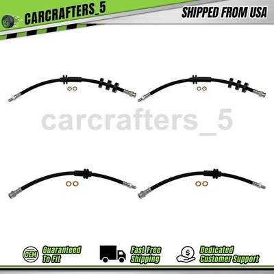 4 mangueras hidráulicas de freno delanteras traseras para Dodge Dart 2014-2016 2,0 L Foto 1 de 4