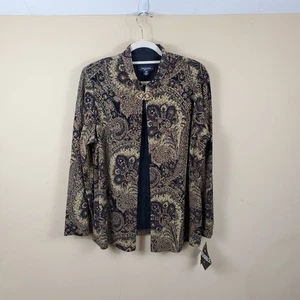 R&M Richards Baroque Print Jacket Women's Size 16W - Picture 1 of 10