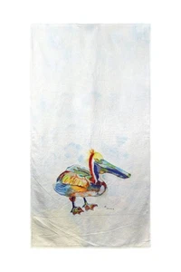 Betsy Drake Heathcliff Pelican Beach Towel - Picture 1 of 1