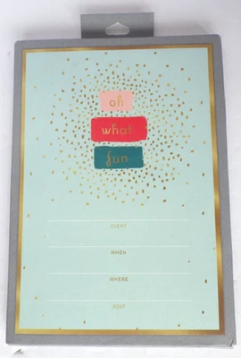 Convites para eventos de festa de Natal Hallmark Oh What Fun 10 unidades com envelopes - Imagem 1 de 4