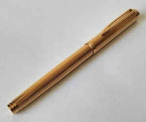 Waterman Fountain Pen Plaque Or G - 18K 750 Made in France Stylo Plume See Video - Picture 1 of 24