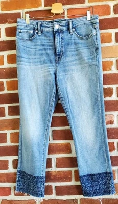 Lauren by Ralph Mujer 12 Vaqueros Bordados Dobladillo Inferior Foto 1 de 4