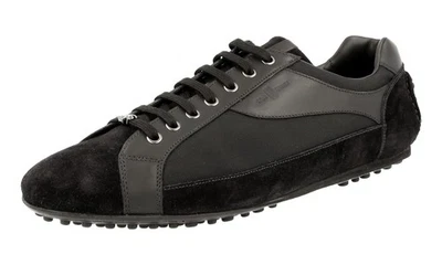 ZAPATO DE COCHE DE PRADA Tenis de Cuero Gommini Zapatos de Conducción Negros - EE. UU. 9,5 UE 42,5 Foto 1 de 4