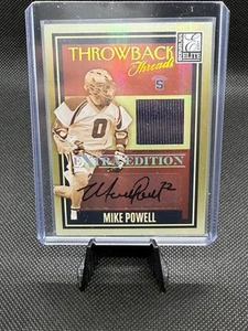 Mike Powell 2007 Donruss Elite Lacrosse Auto Patch 30/100 TT-MP Siracusa Arancione - Foto 1 di 2