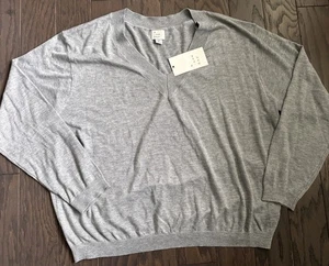 A New Day Pullover Damen Small Fine Gauge V-Neck Strick Preppy V-Ausschnitt leicht - Bild 1 von 5