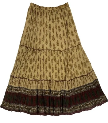 Falda Larga Para Mujer Karen Scott Multicolor Informal Algodón, Talla S Con Interior Foto 1 de 4