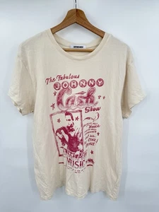 Daydreamer x Free People Damengröße Large Johnny Cash Grafik-T-Shirt hergestellt in den USA - Bild 1 von 8