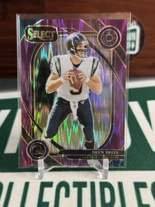 Cargadores Drew Brees 2024 Select Club Level Purple Shock Prizm/360 - Imagen 1 de 2