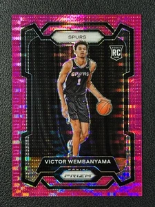 VICTOR WEMBANYAMA 2023-24 PANINI PRIZM #136 PINK PULSAR ROOKIE RC SPURS 29/42 - Picture 1 of 2