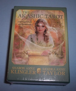The Akashic Tarot: A 62-Card Deck and Guidebook by Sharon Anne Klingler NEw/SLD - Picture 1 of 5