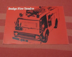 Dodge K850 Fire Tender brochure 1972 United Kingdom - Picture 1 of 5