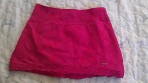Girl's youth Pink Abercrombie lace rose skirt size XL - Picture 1 of 6