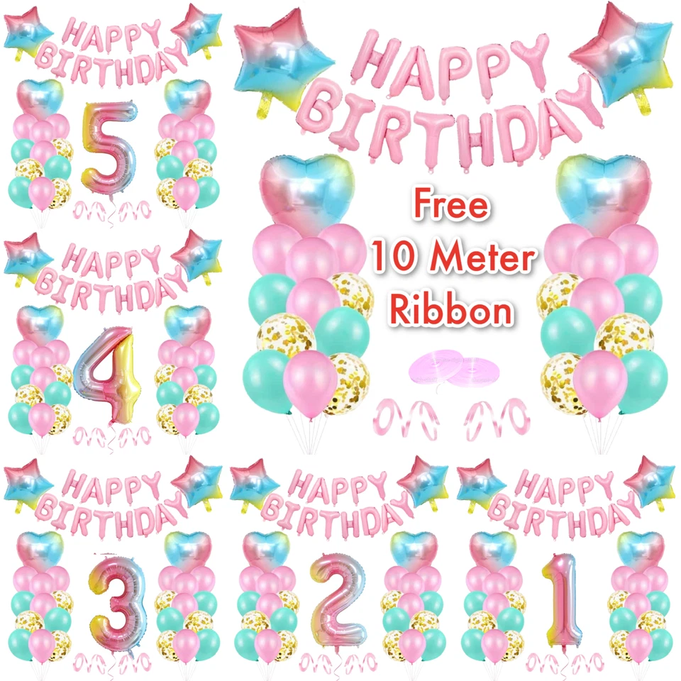 Набор самонадувающихся воздушных шаров для поздравления с днем рождения украшение для вечеринки на день рождения Великобритания - Изображение 1 из 1