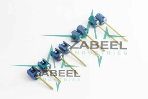 Fijación de tornillos pedículos de 3,5 mm para sistema de fusión de columna vertebral conjunto de 19 PC por ZaBeel In - Imagen 1 de 6