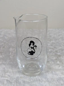 VINTAGE PLAYBOY Cocktail Mixing Glass Barware Leroy Neimans Femlin Bunny - Picture 1 of 5