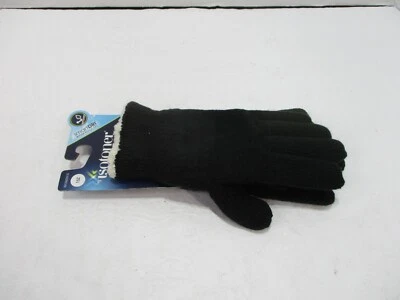 Isotoner Gloves Womens Black Small Medium Large Smart Dri Wrist Length Lined New - Image 1 of 4