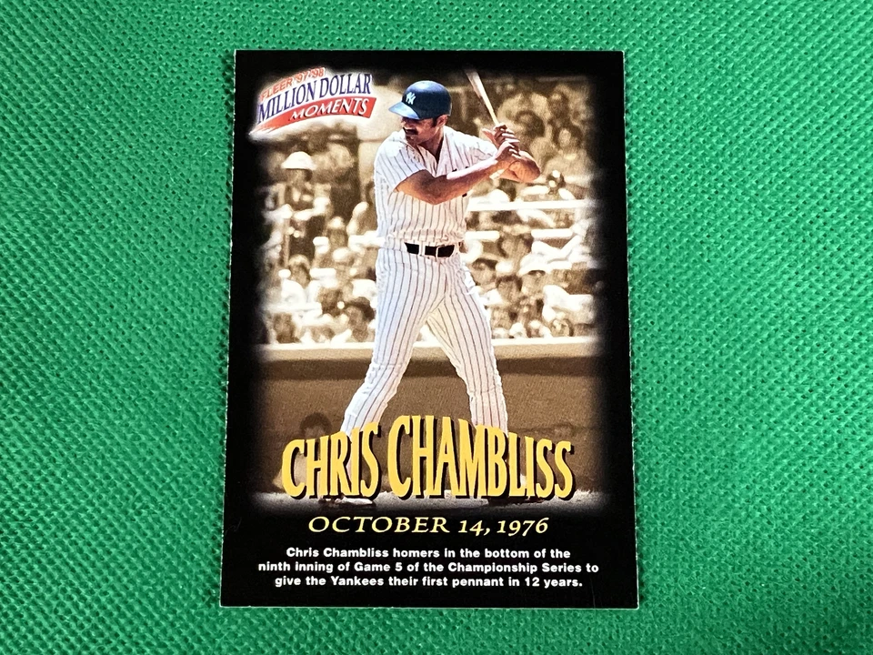 1997-98 Fleer Million Dollar Moments #37 Chris Chambliss New York Yankees - Image 1 of 1