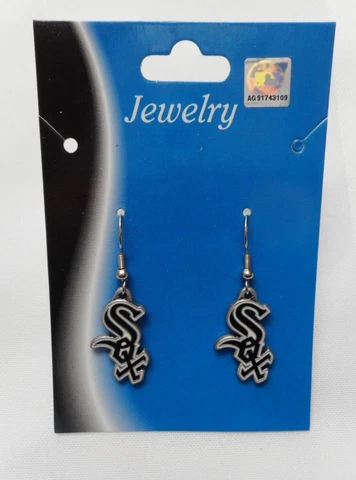 NEW MLB Chicago White Sox Logo Pierced Earrings from Siskiyou Sports Cover