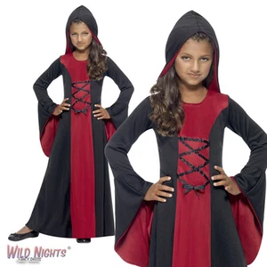 Halloween Girls Hooded Vampiress Costume - Picture 1 of 2