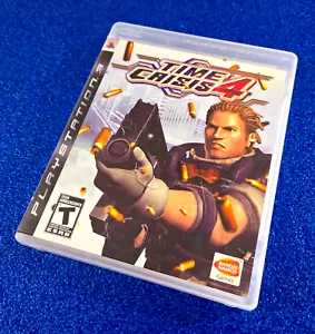 TIME CRISIS 4 PLAYSTATION 3 BANDAI NAMCO ARCADE RAIL SHOOTER NO MANUAL FREE SHIP - Picture 1 of 6