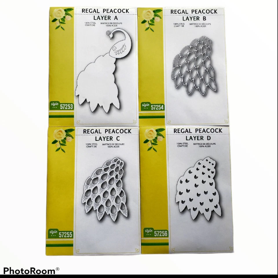 Birch Press Design Craft Dies Regal Peacock Layer Set - Image 1 of 4