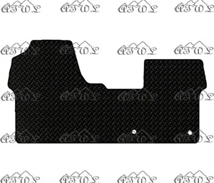 TAPPETINO ANTERIORE PEUGEOT EXPERT 2016-2021 COMPLETAMENTE SU MISURA IN GOMMA NERA (2 CLIP) - Foto 1 di 3