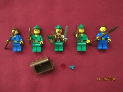 LOTE DE MINIFIGURAS LEGO.Forestmen & Dark Forestman, Armas.Escudo.¡RARO!! Foto 1 de 4