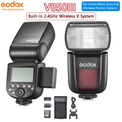 Flash inalámbrico Speedlite Godox V850III 2,4G para Canon Nikon Sony Fuji Olympus Foto 1 de 4