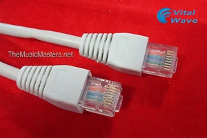 25' ft CAT5 Ethernet LAN Network Cable Cord PC Internet Router Wire Gray VWLTW - Picture 1 of 3