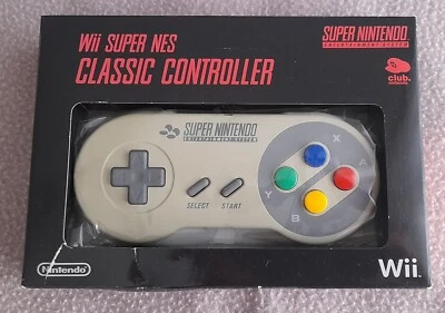 WII Wii SUPER NES Classic Controller Super Nintendo - Club Nintendo - NUOVO! - Immagine 1 di 4