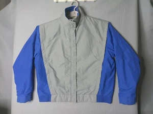 VTG Waterproof Rain Coat Womens Large Colorblock Jacket USA Made 70s 80s 90s Y2k - Picture 1 of 13