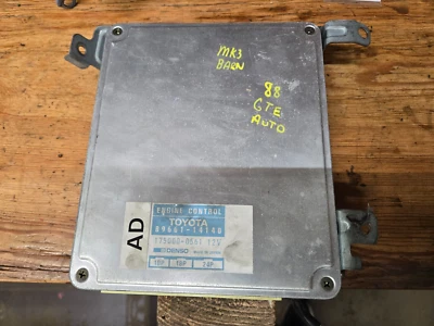 Toyota Supra MK3 1988 7MGTE ECU enchufe amarillo OEM 89661-14140 automático Foto 1 de 2