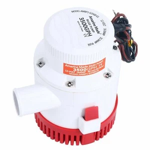 Amarine Made 3500GPH 12V Boat Marine Plumbing Electric Bilge Pump Submersible - Picture 1 of 7