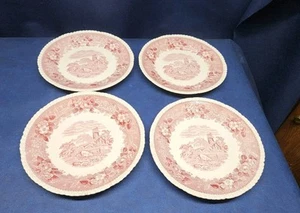 Vintage Adams Staffordshire England China "English Scenic" Set/4 Salad Plates - Picture 1 of 7