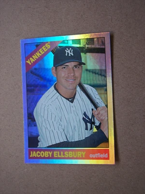 2015 Topps Heritage хром розничная фольга карта Джейкоби Эллсбери #THC-50 почти как новая или лучше - Изображение 1 из 2